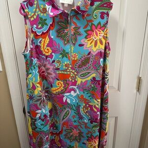 Pappagallo Colorful Paisley Midi Dress